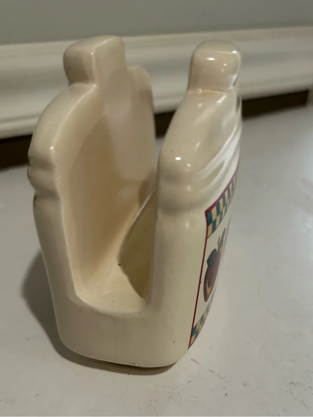 Tabletops Unlimited Ceramic‎ “A” Is For Apple Napkin Holder VINTAGE EUC Retired